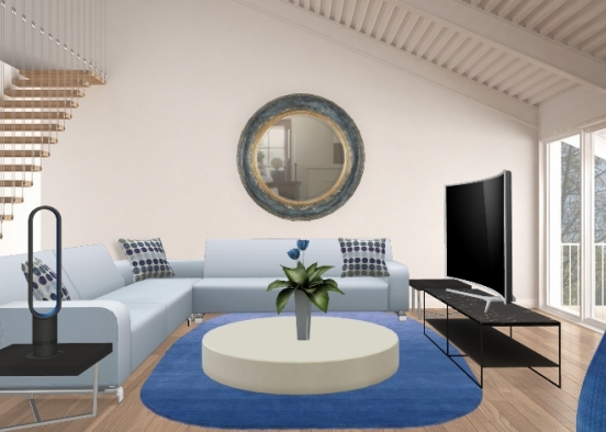 Living Room. Design Rendering