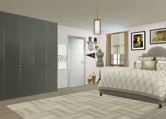 Gold and grey Design Rendering