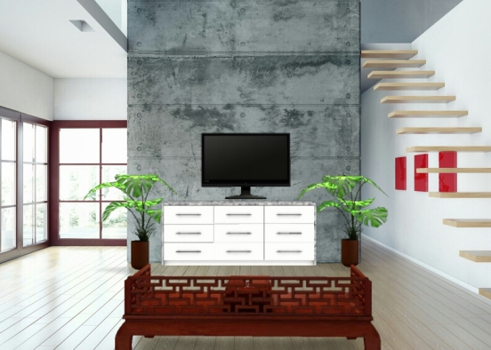 Comfy living-room Design Rendering