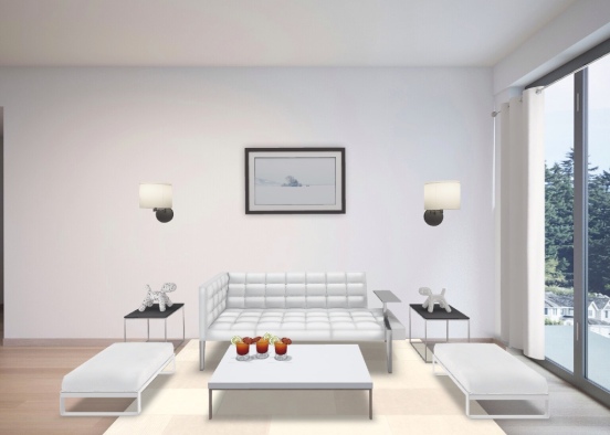 silver lounge Design Rendering