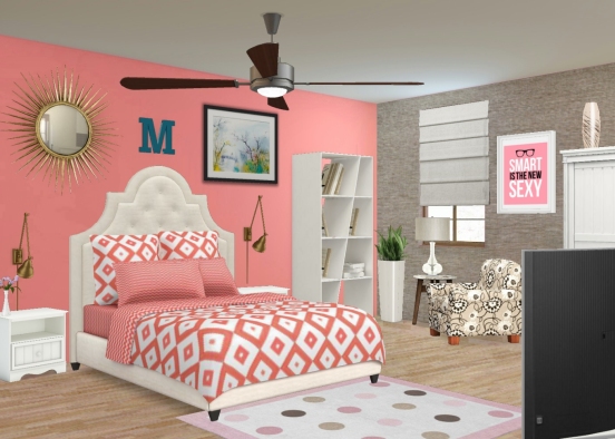 Megans Bedroom Design Rendering