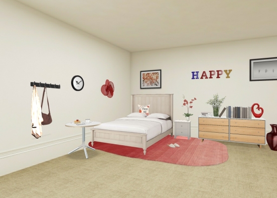 HAPPY Red Room😄 Design Rendering