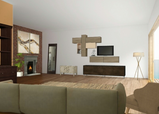 Mi diseño sala de estar Design Rendering