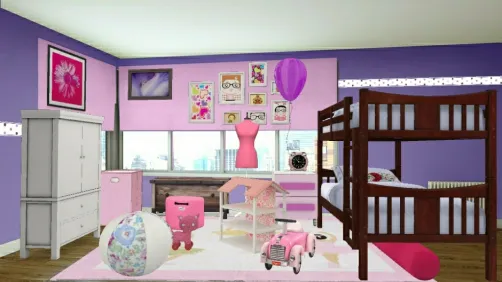 Toddler and Teenage girls bedroom