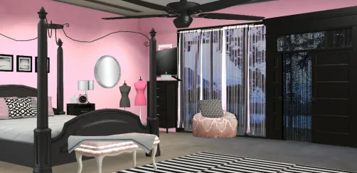 Pink and black 