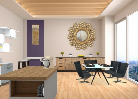Wohnzimmer Design Rendering