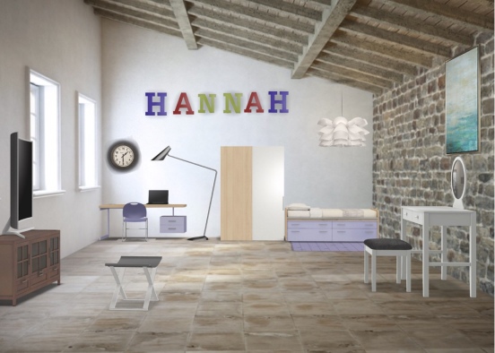Hannahs bedroom Design Rendering