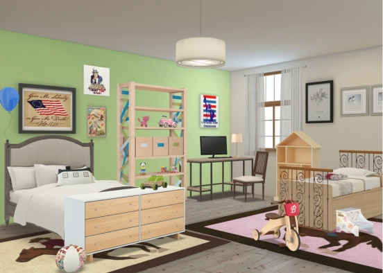 Children farm room Design Rendering