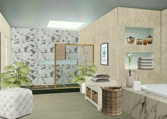 Naxi bathroom Design Rendering