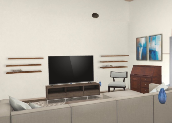 Tv room Design Rendering