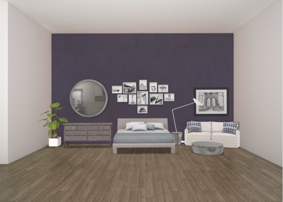 Gray Room Design Rendering