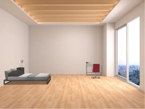 chambre blanche et noire