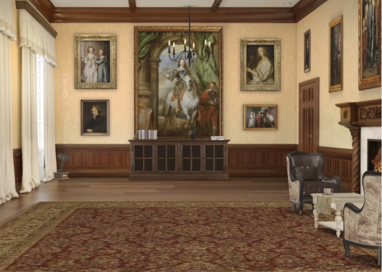 A very fancy hall  Design Rendering