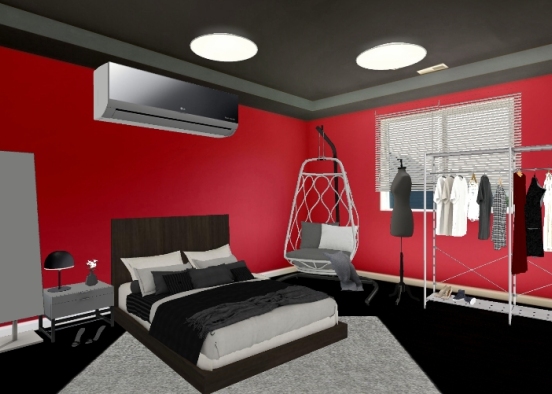 Dormitorio dark delfi Design Rendering