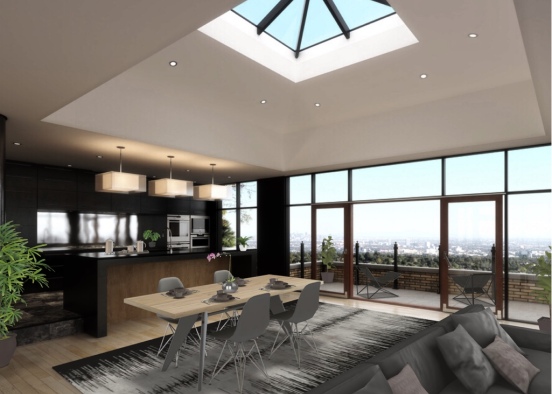 Penthouse Living Design Rendering