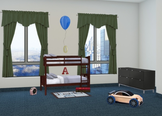 Aiden's and Olivia's Private room Design Rendering