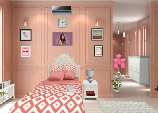 My pinkies bedroom 💓💓💓💓💓💓💓 Design Rendering