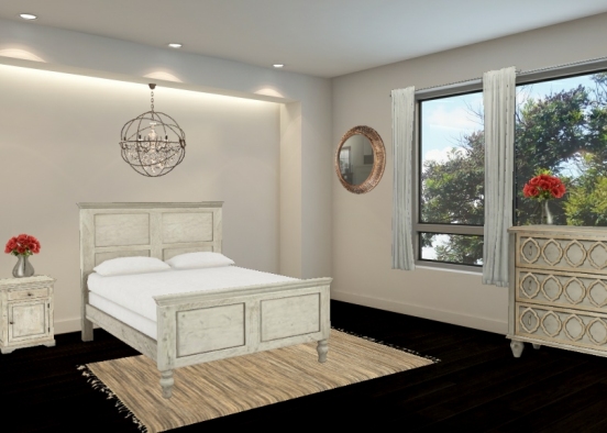 Luxe master bedroom Design Rendering