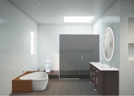 banheiro clean Design Rendering