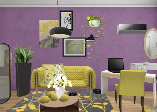 Purple & Lemon Design Rendering