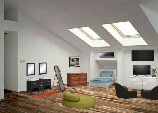 The cozy attic Design Rendering