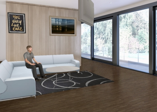Basic life living room  Design Rendering