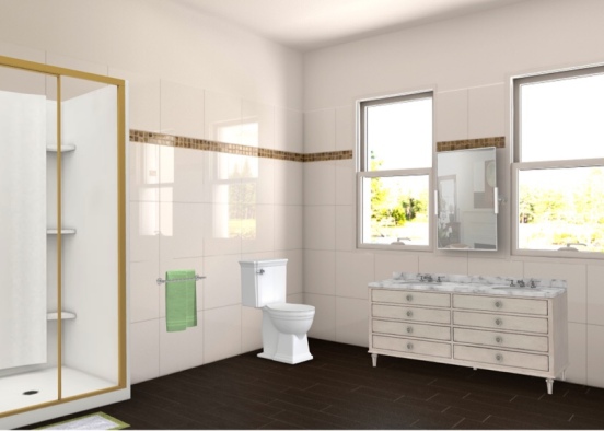 guest bathroom  Design Rendering
