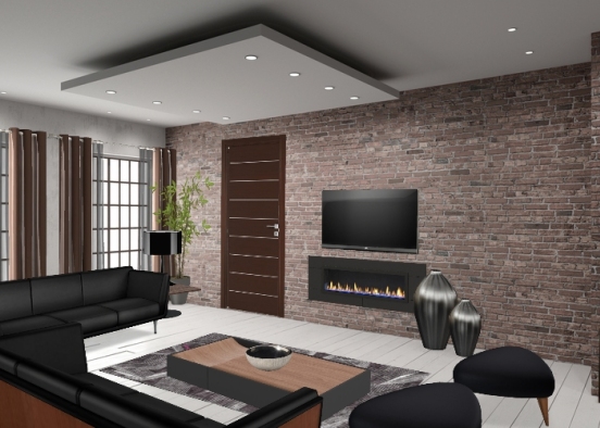Industrial new York City apartment Design Rendering