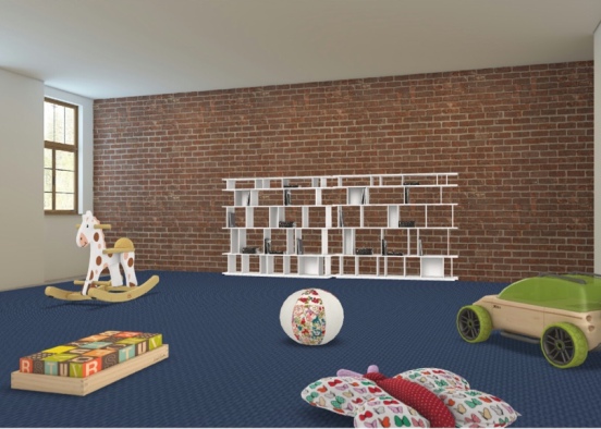 the twins play room  Design Rendering