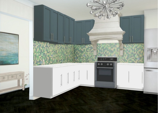 Bold kitchen Design Rendering
