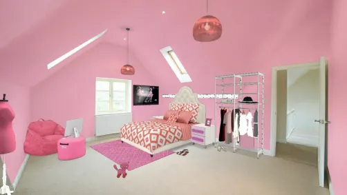 Basic Teenage Girls room who still wants to be a kid.