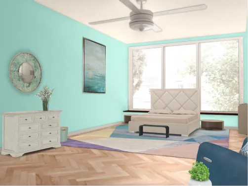 Aquamarine Master Bedroom