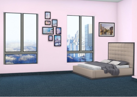 Amy’s bedroom  Design Rendering
