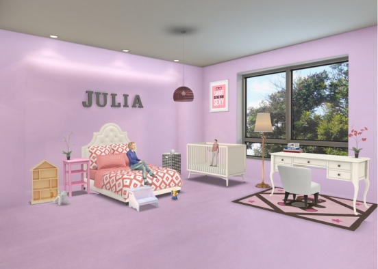 Pink Room  Design Rendering