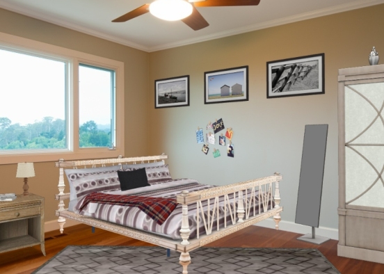Old Bedroom Design Rendering