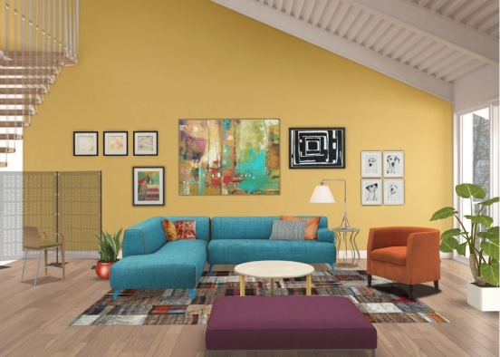 Artist’s Studio and Living Space  Design Rendering
