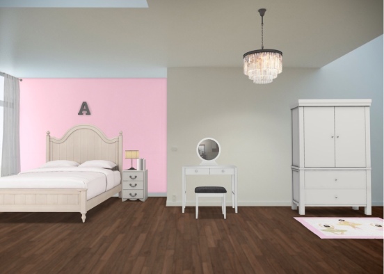 Girl bedroom #1 Design Rendering