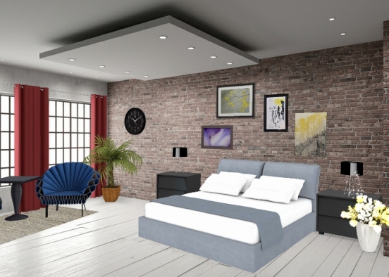 A prefect room for couples  Design Rendering