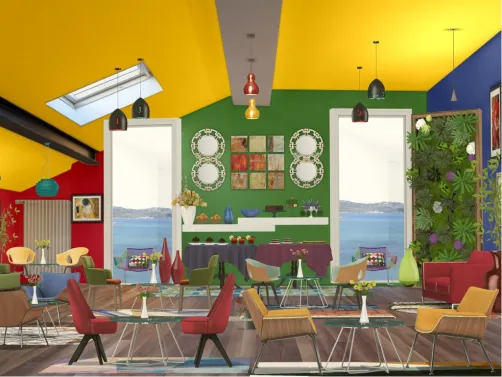 Rainbow coffee shop n pastries