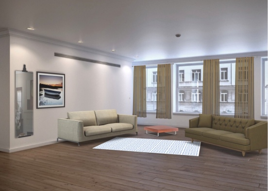 the living space Design Rendering