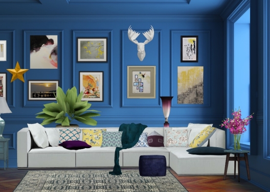 BLUE ROOM CHILL SOFA ARTIST Design Rendering
