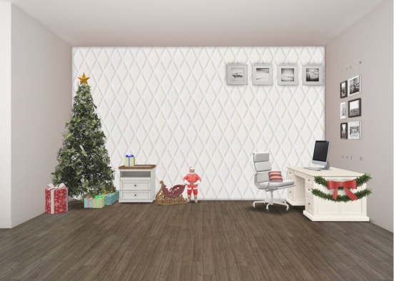 Christmas office  Design Rendering
