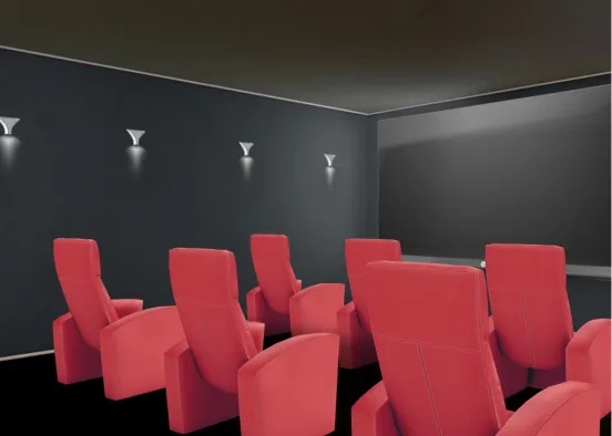 Home Theater Design Rendering
