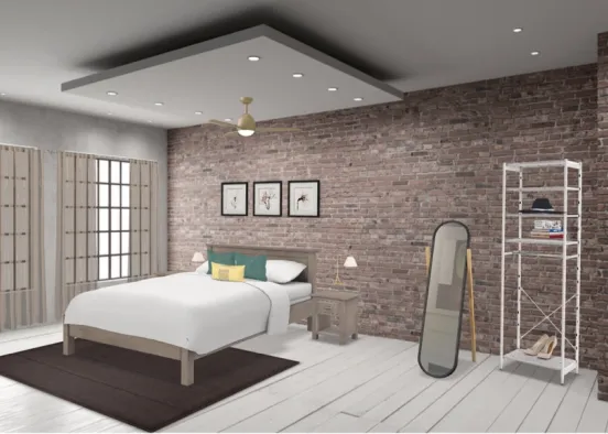 Modern Master Bedroom  Design Rendering