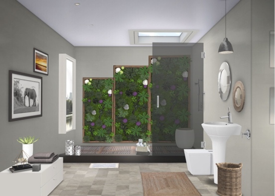 Nature shower Design Rendering