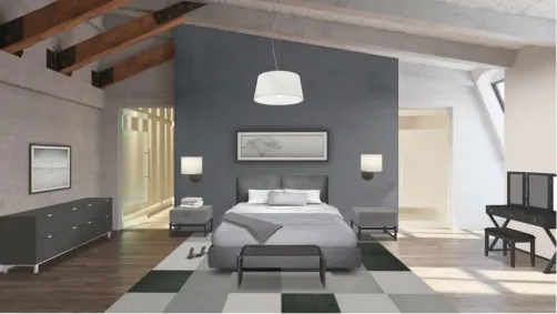 Grey bedroom