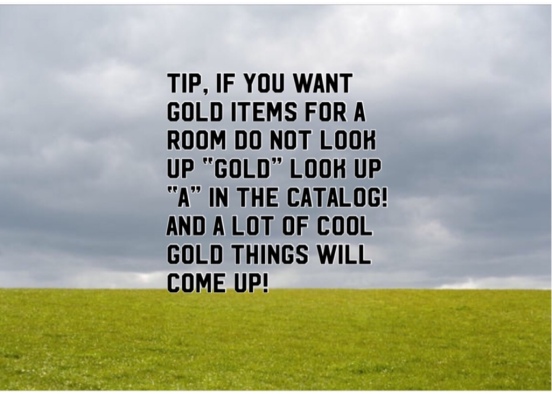 Gold Item Tip Design Rendering