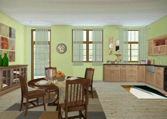 Kitchen By The Lake Design Rendering