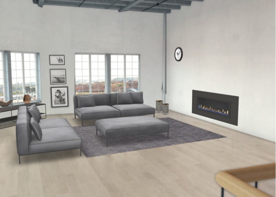 luksus Living room Design Rendering
