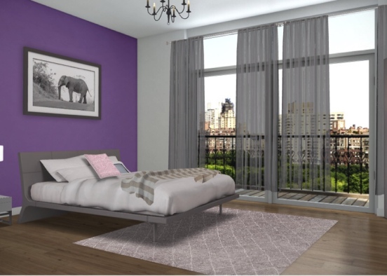 Purple room 😍 Design Rendering